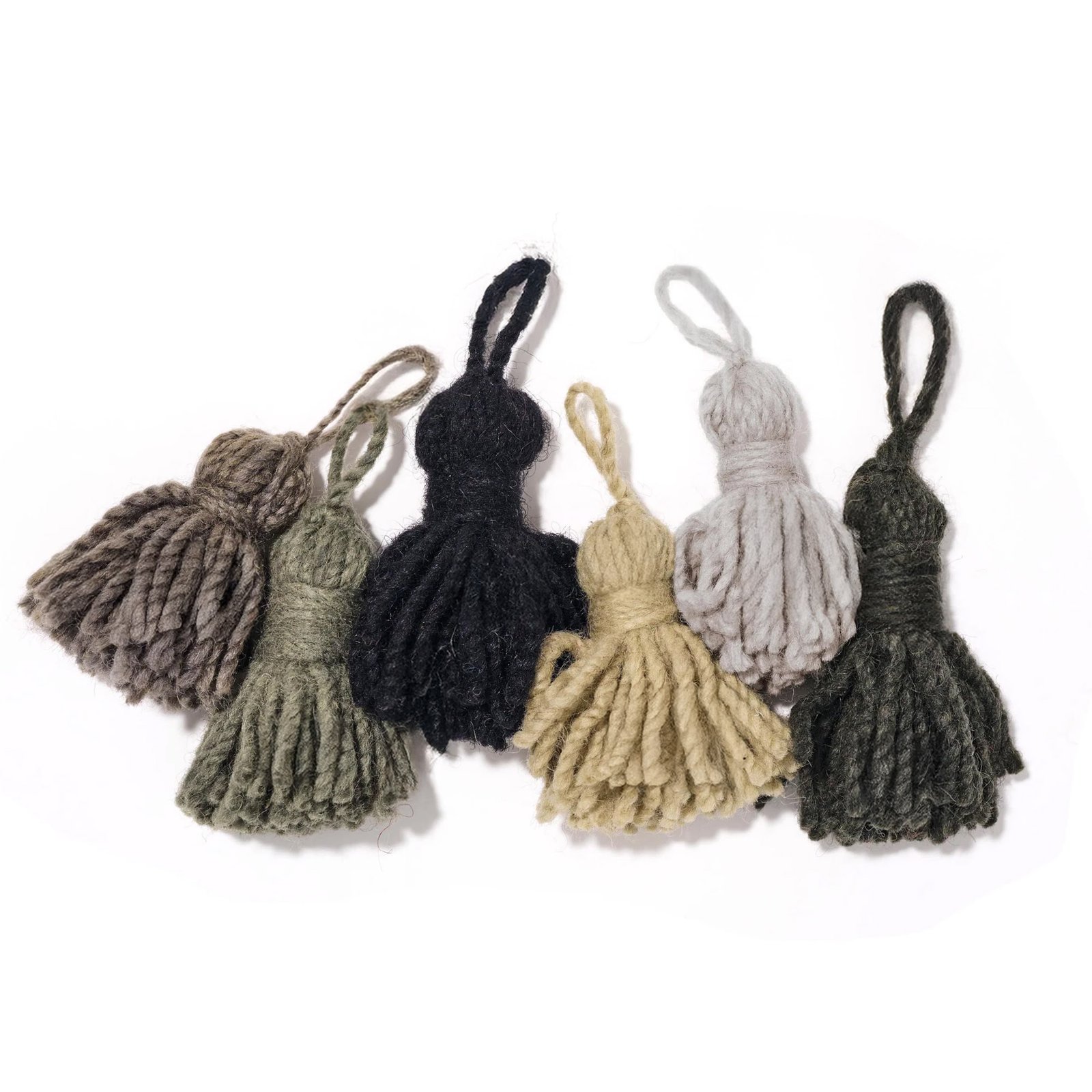Pom Swatch Rug The Black & Gray Pom-Pom Swatch Bundle Handmade Moroccan Rugs ...