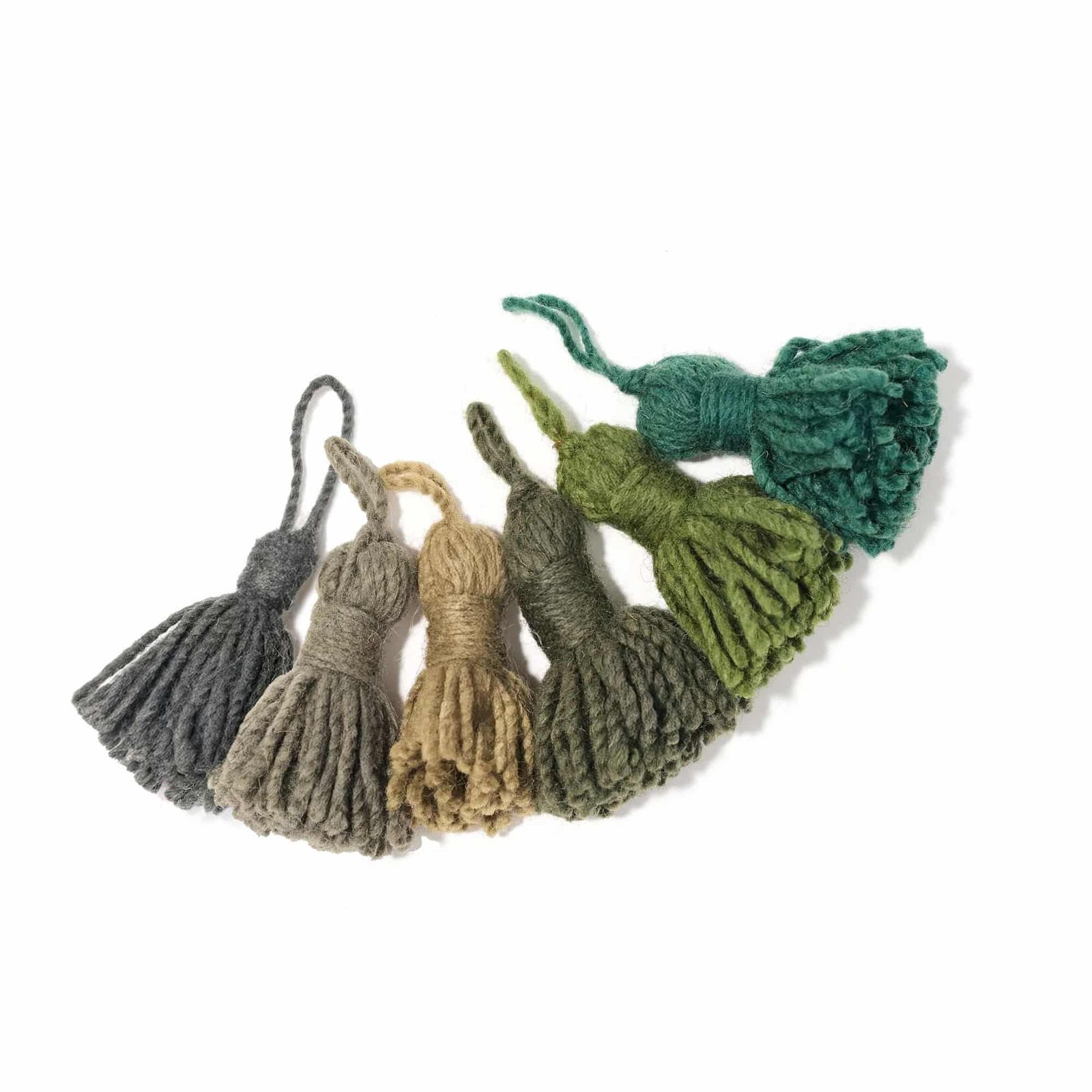 Pom Swatch Rug Green Pom-Pom Swatch Set Handmade Moroccan Rugs - BerberKnots | Berber rugs